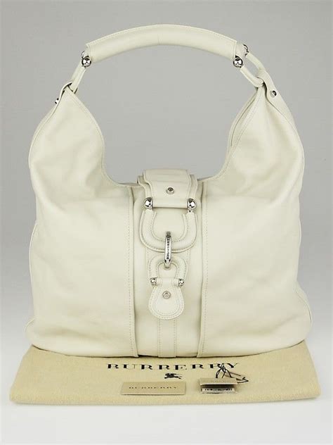 burberry white leather hobo bag|burberry shoulder bag outlet.